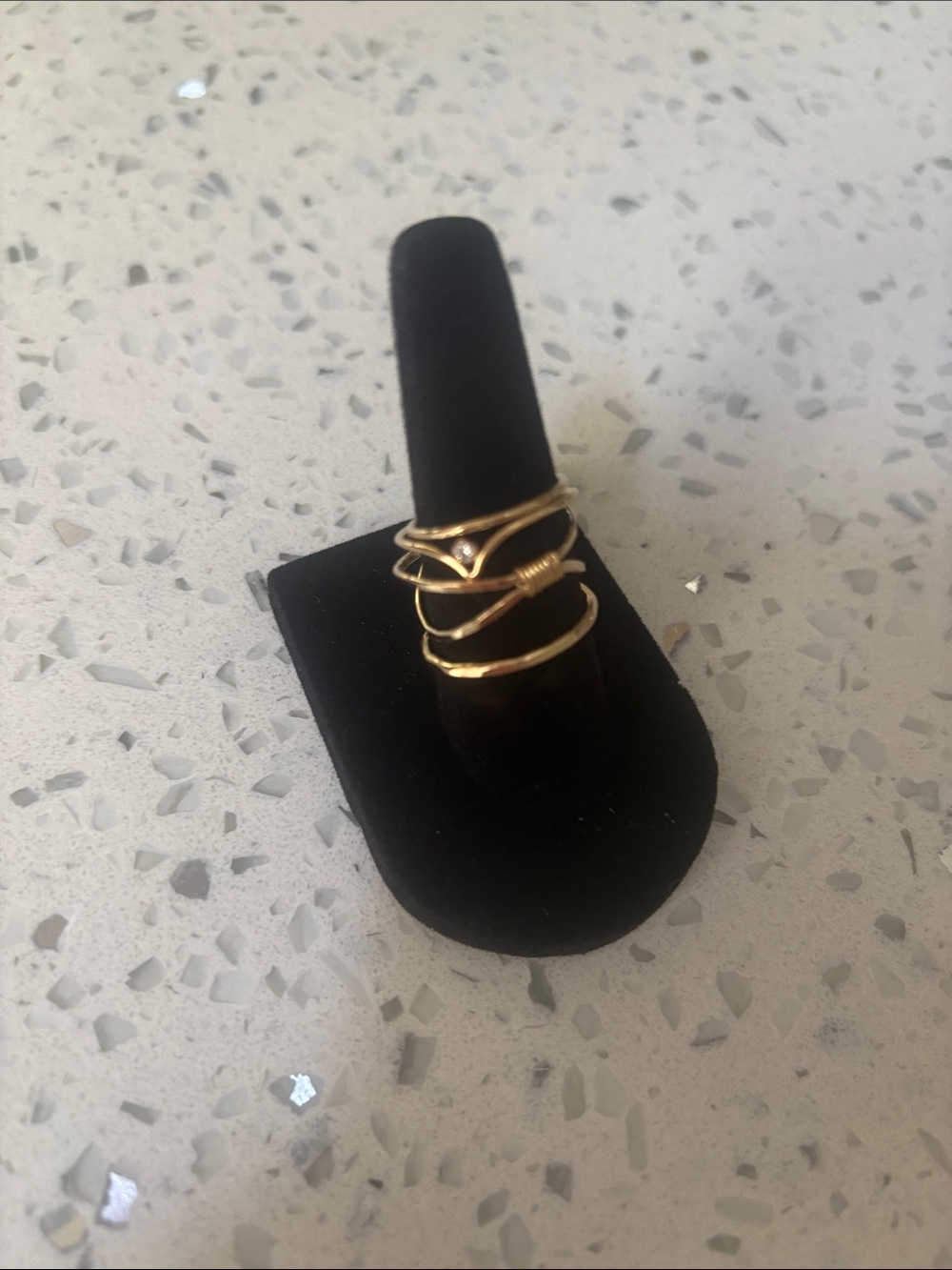 Bundle of gold-filled rings. Approximate size 4, 6, 7